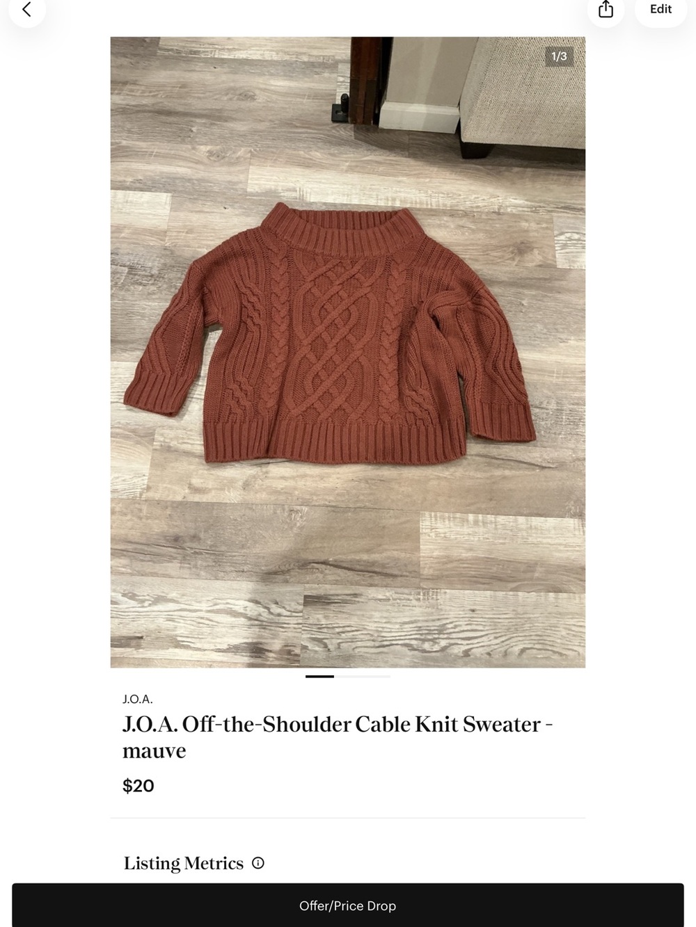 Two size large sweaters - Picture 3 of 3